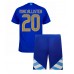 Maillot de foot Argentine Alexis Mac Allister #20 Extérieur vêtements enfant Copa America 2024 Manches Courtes (+ pantalon court)